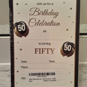 50th Birthday Invitations